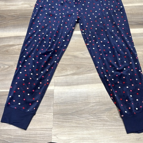 🇺🇸 Kate Spade pokadot fuzzy PJ pants size large - Picture 4 of 8